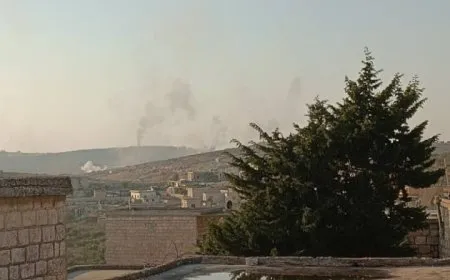 Turkish occupation bombs village in countryside of Shirawa