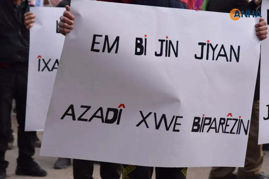 Massive march condemns violence against women in Qamishlo