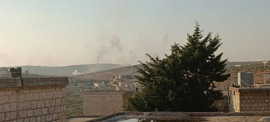 Turkish occupation bombs village in countryside of Shirawa