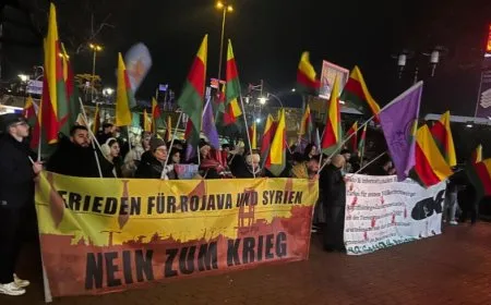 Hamburg sees rally in support of  NE, Syria people