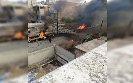 Six people killed, injured in an explosion in occupied Manbij.