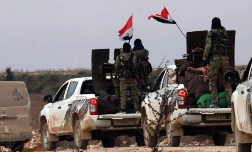 Damascus pushes military reinforcements towards Hama and Russian raids on Aleppo and Idlib
