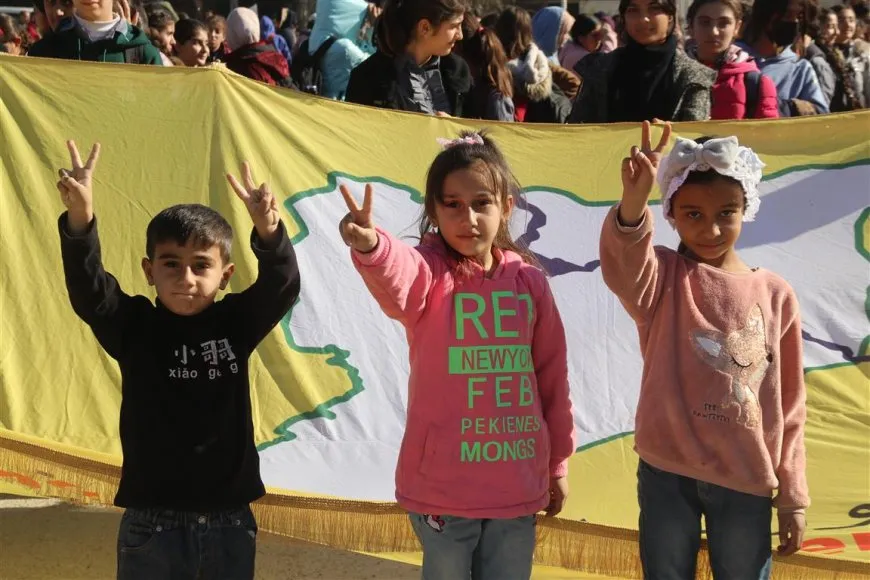 People of Jazera Canton protest against Turkish occupation, its mercenaries