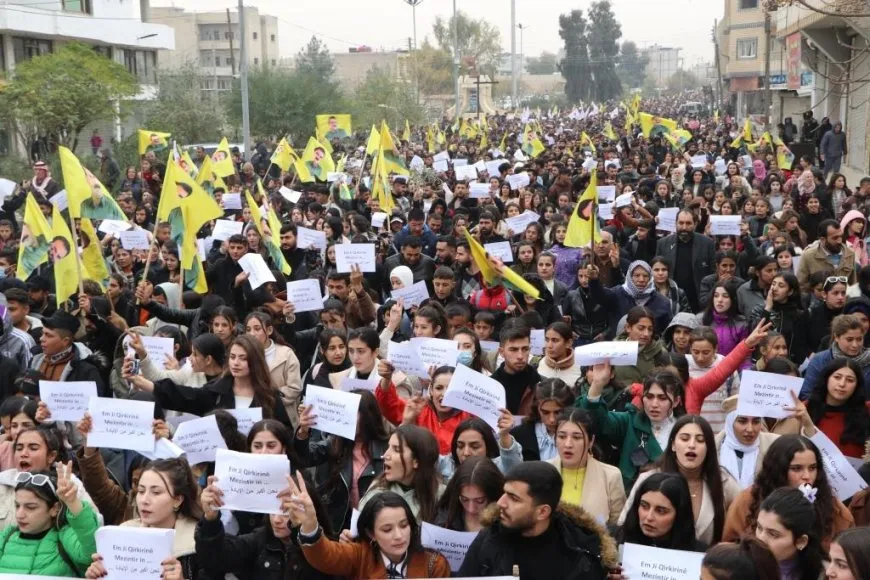 Thousands protest against attacks on NE Syria