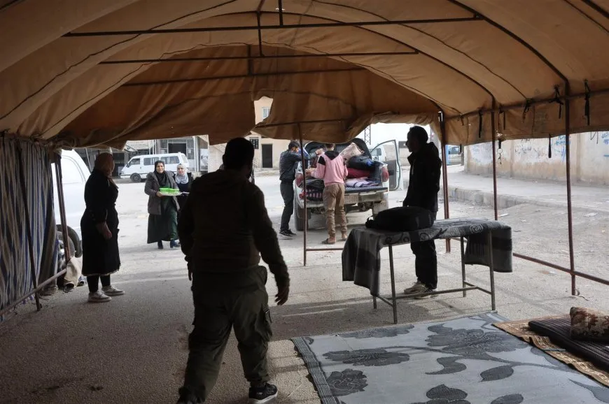 Aid collection point in Al-Hol to support IDPs of Afrin and Aleppo