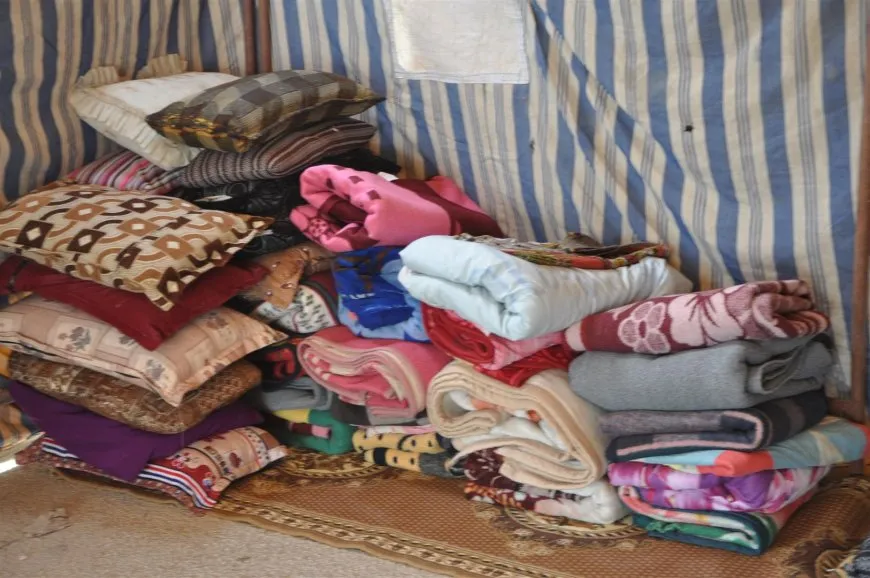 Aid collection point in Al-Hol to support IDPs of Afrin and Aleppo