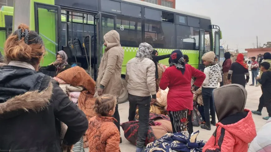 70 displaced families from Afrin, Shahba cantons received in Çil Agha city