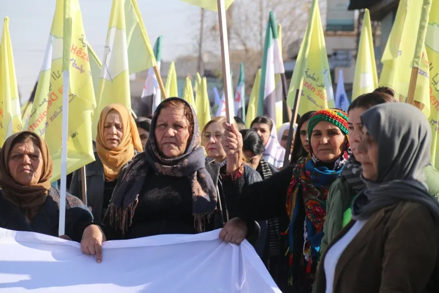 Amuda residents rally in support of SDF and against Turkish attacks