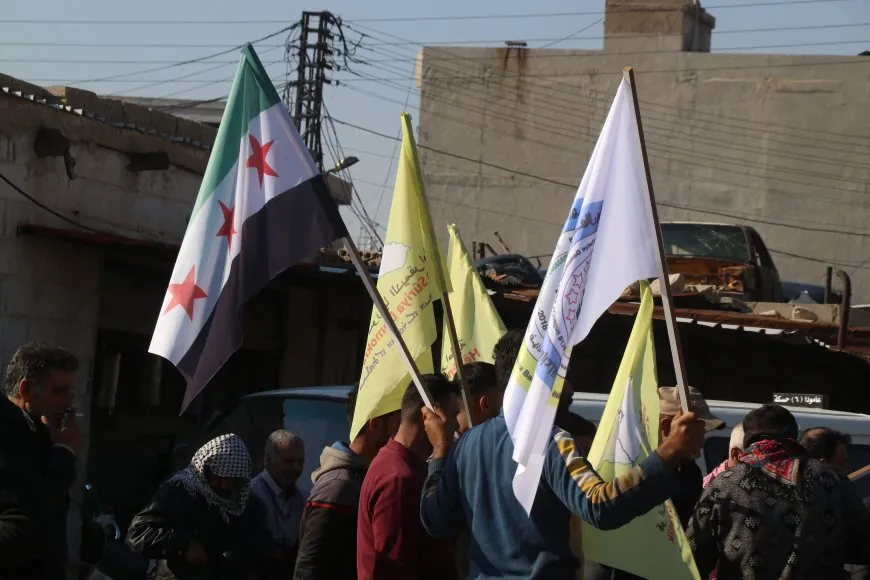 Amuda residents rally in support of SDF and against Turkish attacks