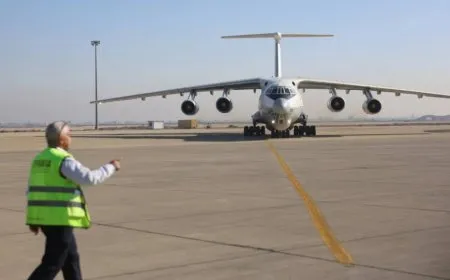 Damascus International Airport begins its work