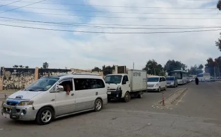 Al-Jazira Canton people set off to Tishreen Dam