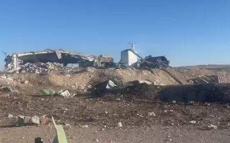Turkish occupation aerial bombardment on industrial facility in Kobani countryside