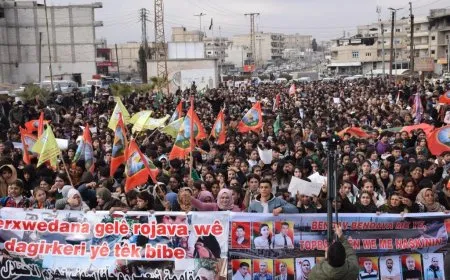  Thousands people: We are all SDF, Long live resistance of Tishreen Dam protesters