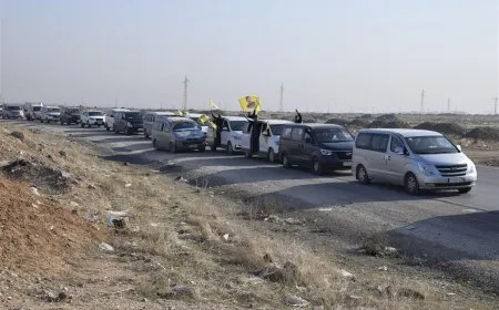 Hundreds from Jazera cities head to Tishrin Dam to join protests