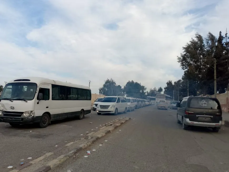 Al-Jazira Canton people set off to Tishreen Dam