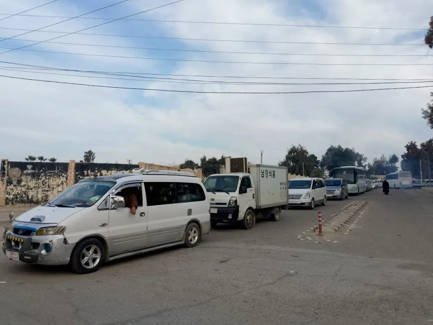 Al-Jazira Canton people set off to Tishreen Dam