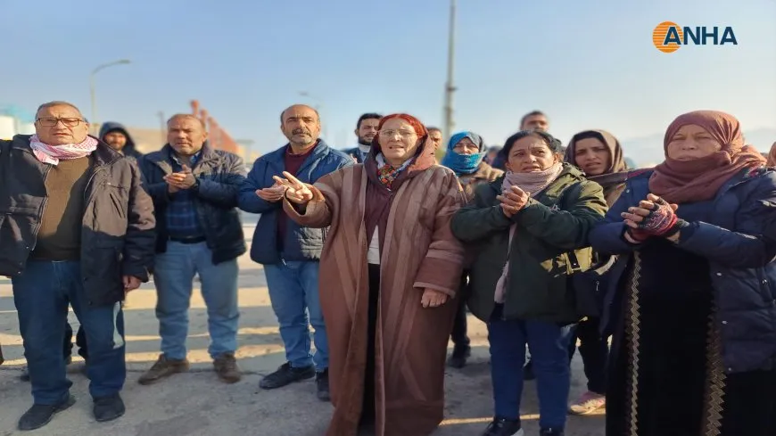 Popular solidarity at Tishrin Dam facing occupation for 6th day