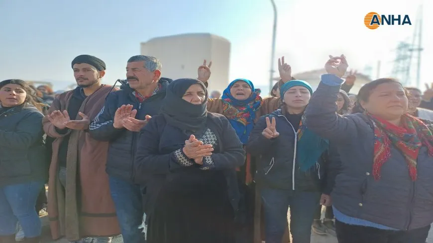 Popular solidarity at Tishrin Dam facing occupation for 6th day