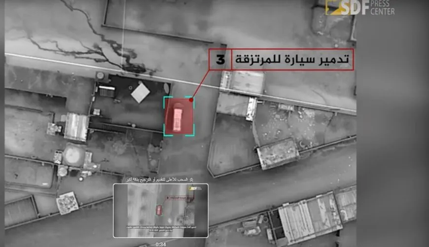 3 vehicles of Turkish occupation mercenaries destroyed east of Manbij