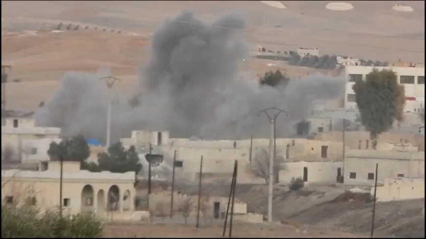 Turkish occupation warplanes bombed 2 villages in Sarin