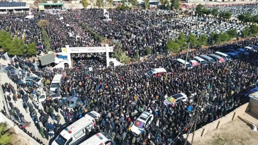 100,000 people honor martyrs of Turkish airstrikes on Tishrin Dam sit-in