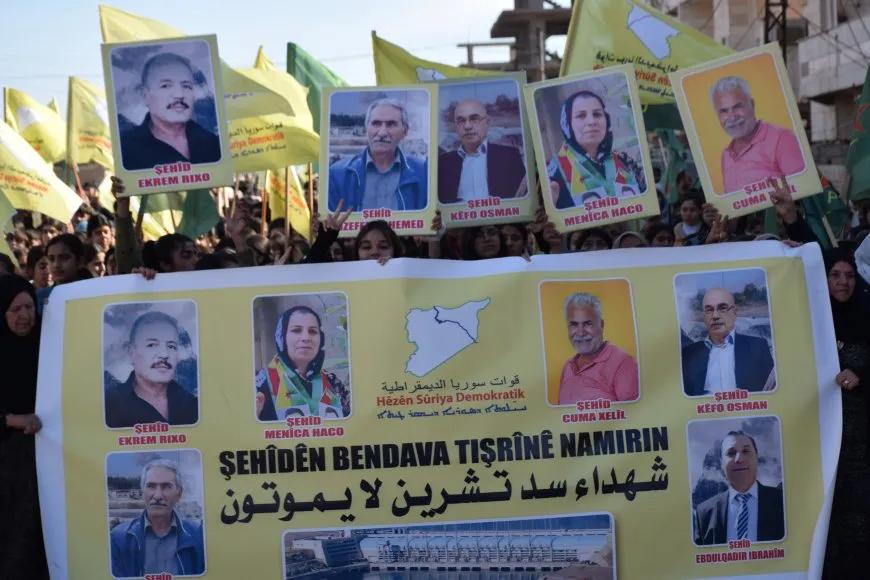  Thousands people: We are all SDF, Long live resistance of Tishreen Dam protesters