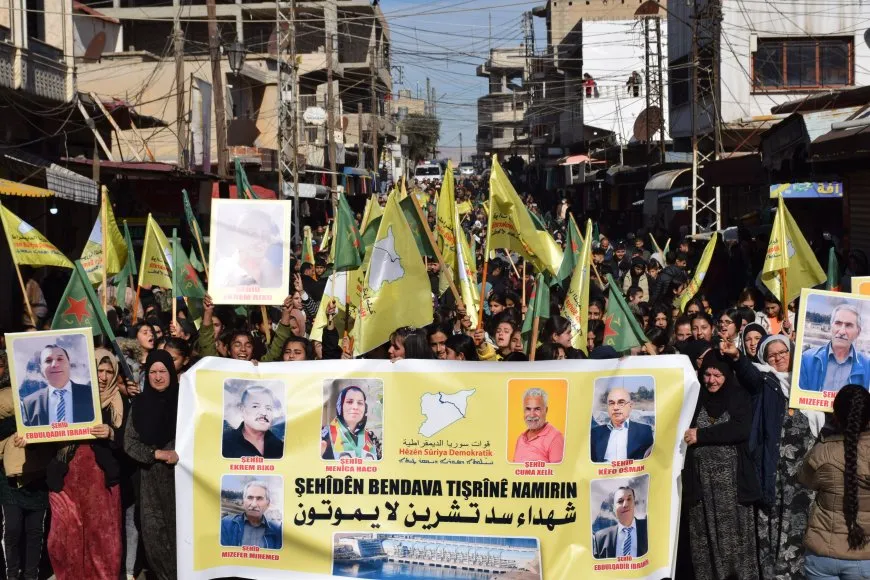  Thousands people: We are all SDF, Long live resistance of Tishreen Dam protesters
