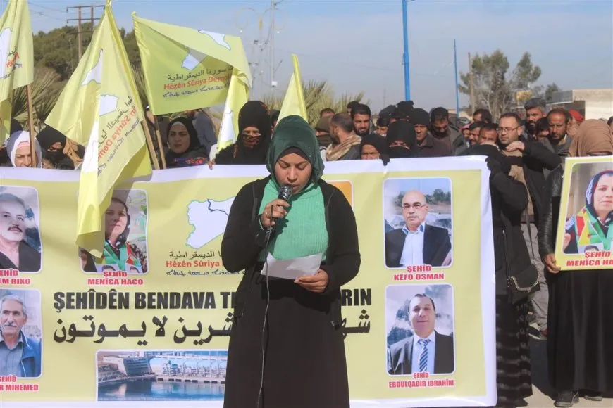  Thousands people: We are all SDF, Long live resistance of Tishreen Dam protesters