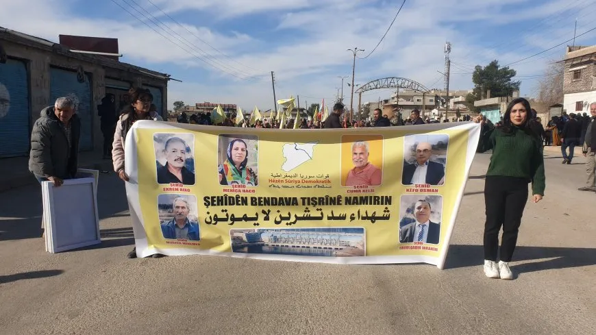  Thousands people: We are all SDF, Long live resistance of Tishreen Dam protesters