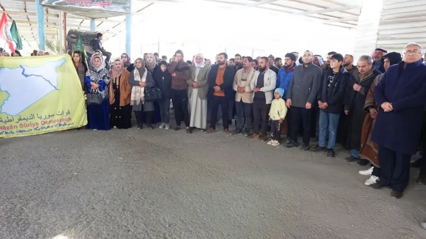  Thousands people: We are all SDF, Long live resistance of Tishreen Dam protesters