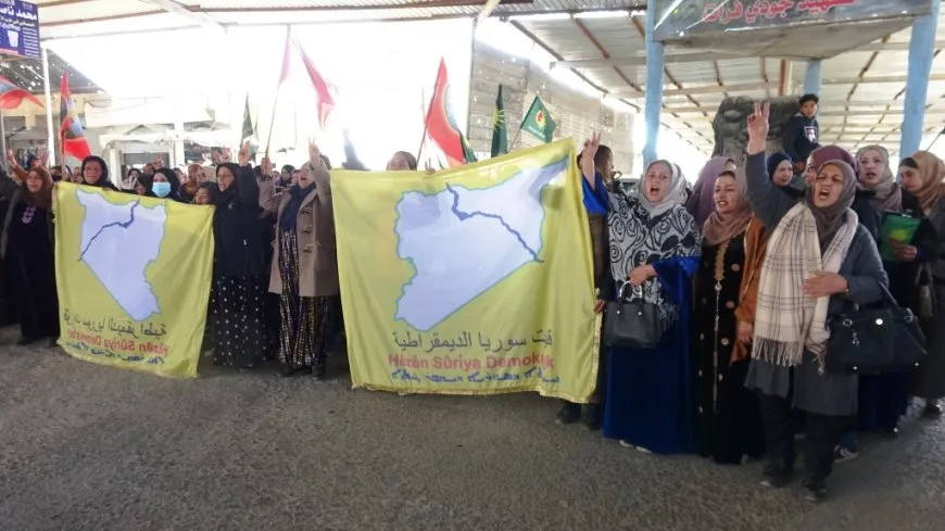  Thousands people: We are all SDF, Long live resistance of Tishreen Dam protesters