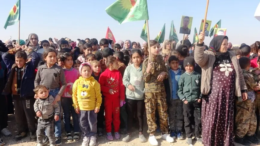 Girê Spi IDPs condemn  massacres committed by Turkish occupation in Sarin and Zarghan