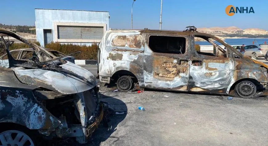 Massive destruction due to Turkish occupation attacks on protesters at Tishrin Dam