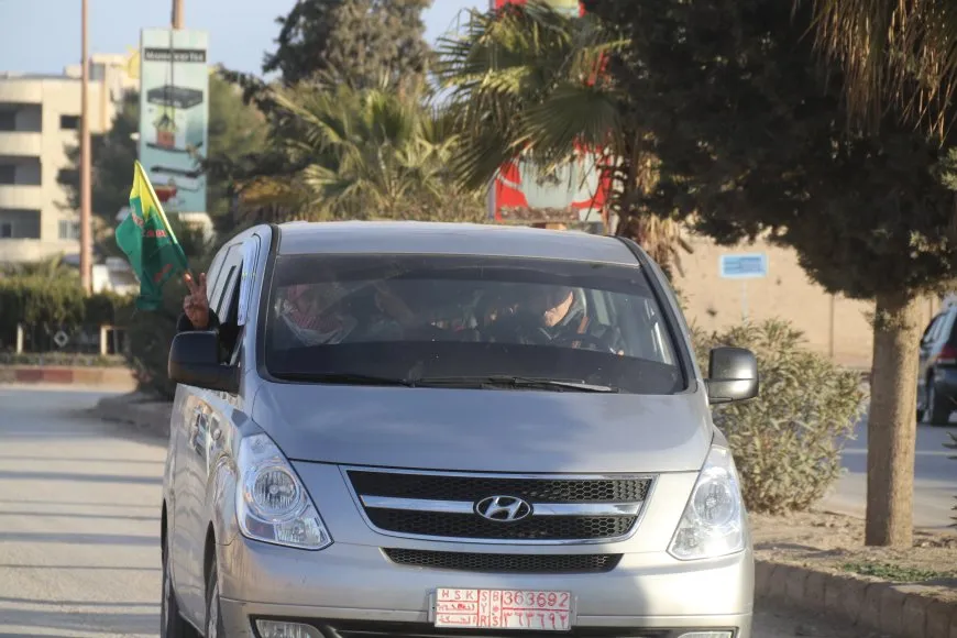 Second convoy from cities of Jazera Canton heads to Tishrin Dam