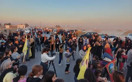 Hasaka residents celebrate return of Tishrin Dam's protesters