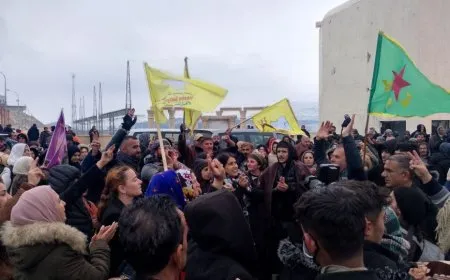 convoy of residents of cities from Jazira canton arrives at Tishreen Dam