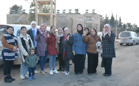 Women head to Qamishlo for march demanding Leader's physical freedom