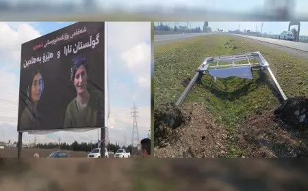Vandalism of memorial plaque of journalists Gulestan and Hiro in S Kurdistan sparks outrage