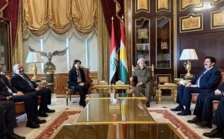 Imrali delegation meets Masoud Barzani