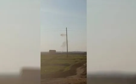 Turkish occupation bombs countryside of Ain Issa