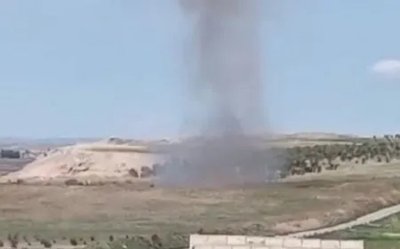 Turkish occupation warplanes bomb countryside of Kobani.