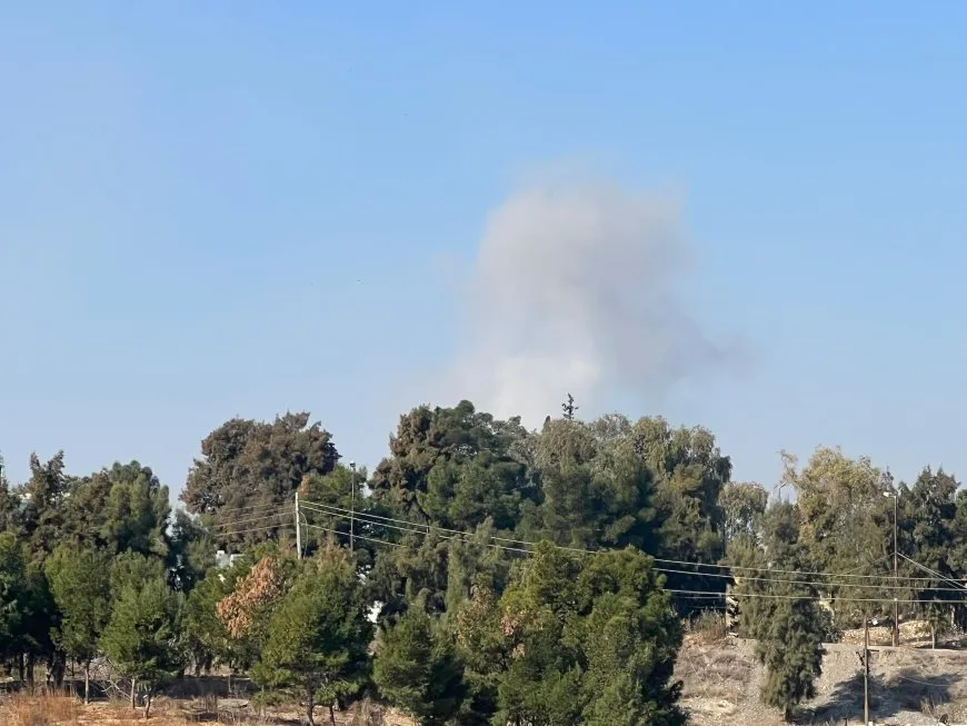Tishreen Dam vicinity subjected to air and ground bombardment 