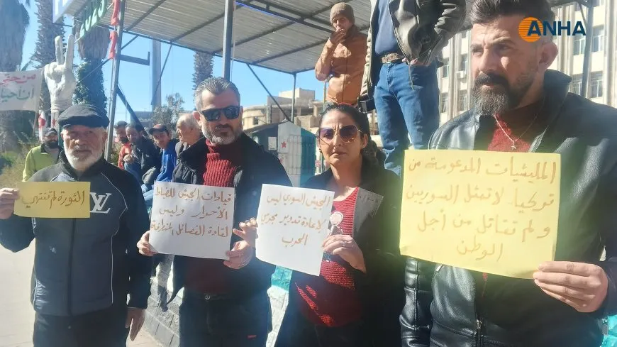 Protest in As-Suwayda against Turkish mercenaries with slogans such as "Abu Amsha is a chicken thief"
