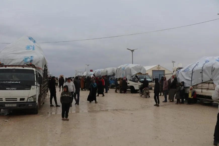 Within framework of voluntary return initiative, 58 families leave Arisha camp to Deir ez-Zor