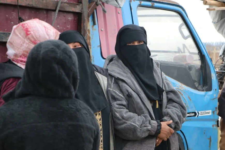 Within framework of voluntary return initiative, 58 families leave Arisha camp to Deir ez-Zor