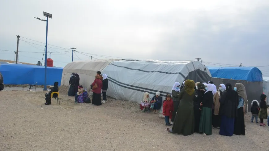 44 Iraqi families leave Roj Camp in NE Syria for their homeland