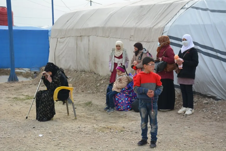 44 Iraqi families leave Roj Camp in NE Syria for their homeland