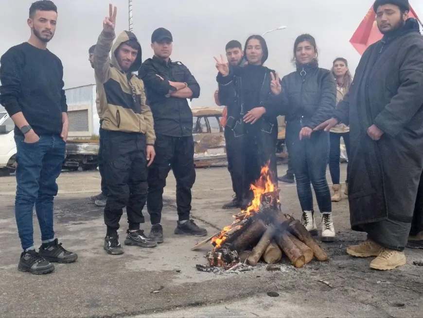 Protest at Tishrin Dam continues for 34th day despite bombing and cold