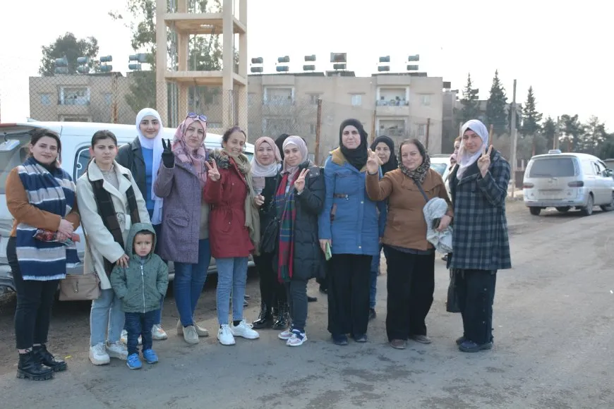 Women head to Qamishlo for march demanding Leader's physical freedom