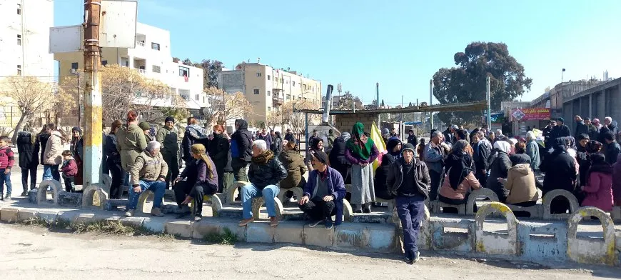 People of NE Syria take part in 4 demonstrations, 5 protest stands condemning international conspiracy